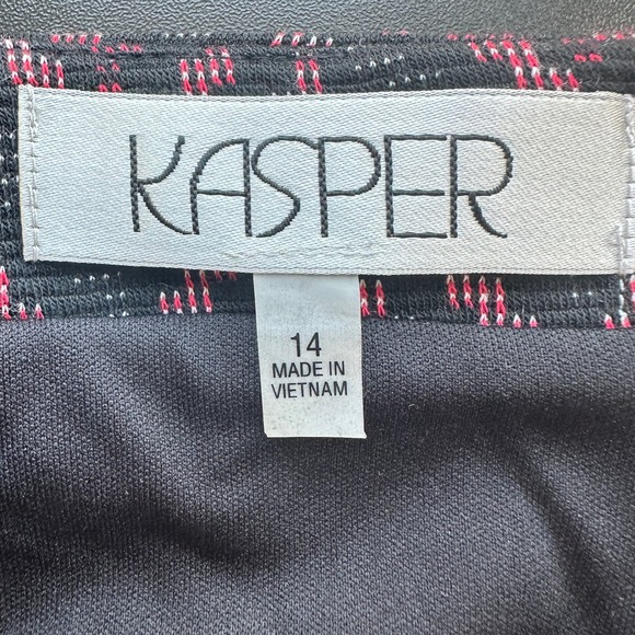 Kasper Chevron Pencil Skirt Career Office Wear Business Casual Size 14 NWT - Picture 5 of 9